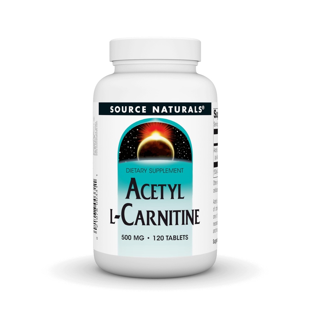 Sursa Naturale Acetil L-Carnitina 500 Mg Tableta, 120 Conte