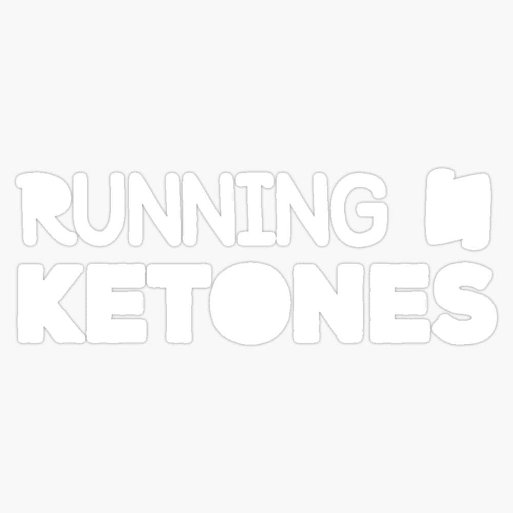 Magnet rulează pe Ketones Keto Diet Gym antrenament Magnet Vinyl Magnetic Sticker Dimensiune 5"