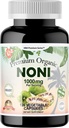 Dr.K&C HNHusa Premium Organic Noni 1000 mg 120 Capsule Veggie Suport Antioxidanti Pure Puternic Sistem Immun Sănătate generală Morinda Citrifolia Extract Vegan Non OMG Suplimente Filler