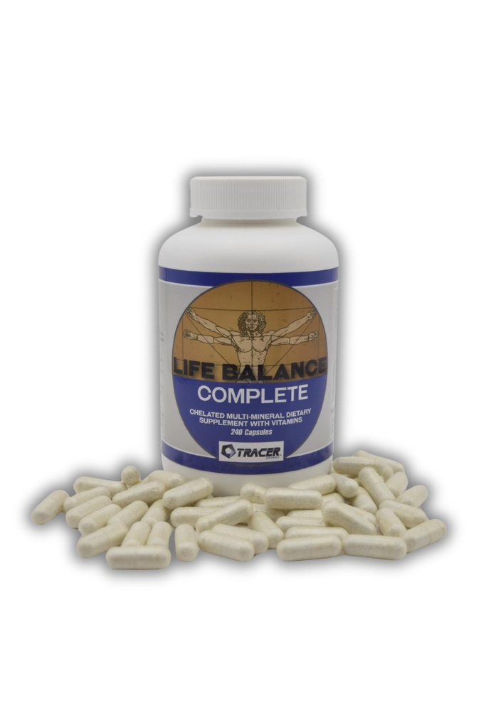 Balanta de viata completa - supliment dietetic multi-Mineral Chelated cu vitamine - cu aminoacid real Minerale cu urme Chelated Trace - Umpleti Gapurile in nutritie - fabricate in SUA - 240 capsule