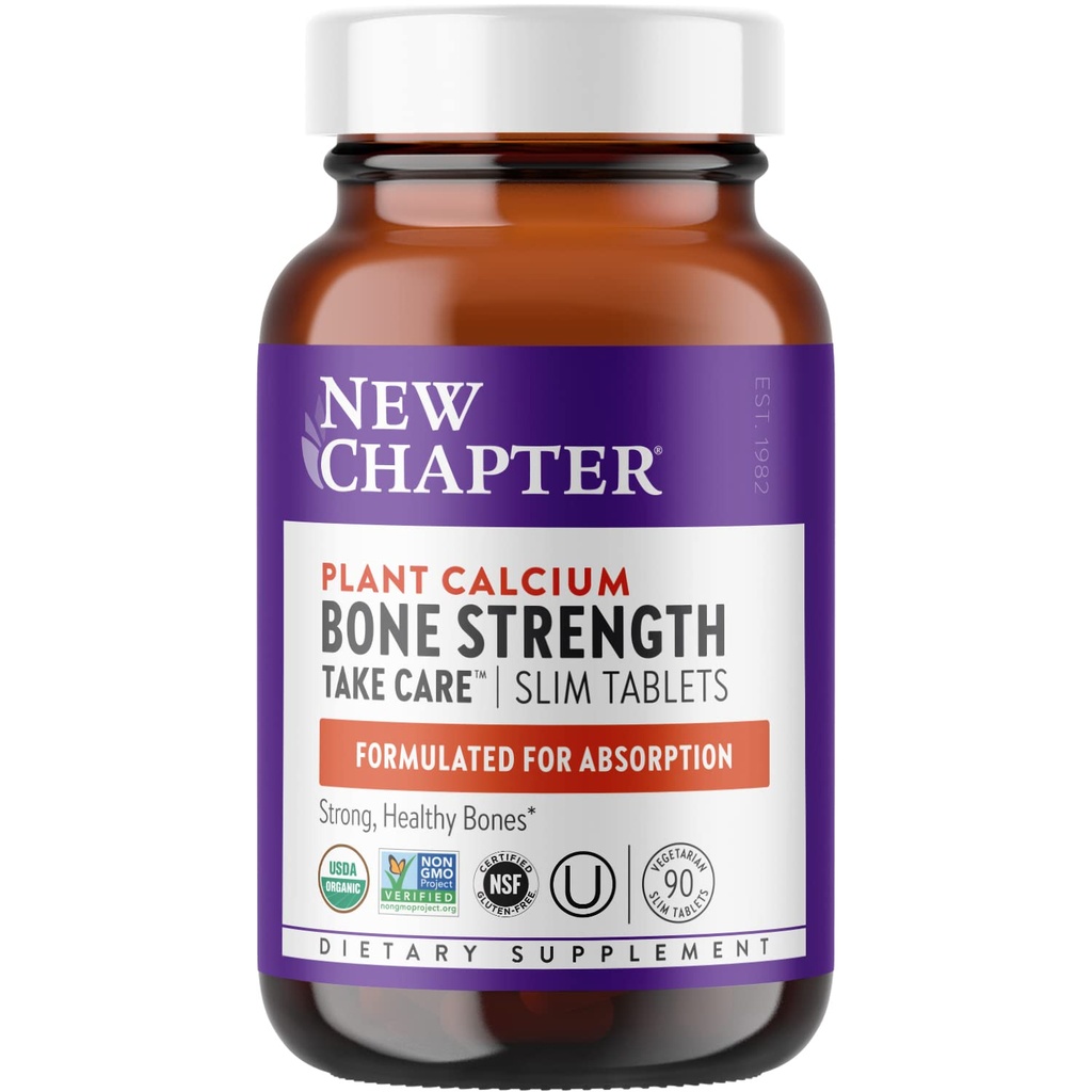 Noul Capitol Supliment de calciu - Concentraţia osoasă Calciu întreg cu vitamina K2 + D3 + magneziu, vegetarian, Gluten fără 90 Conte (1 lună de aprovizionare)