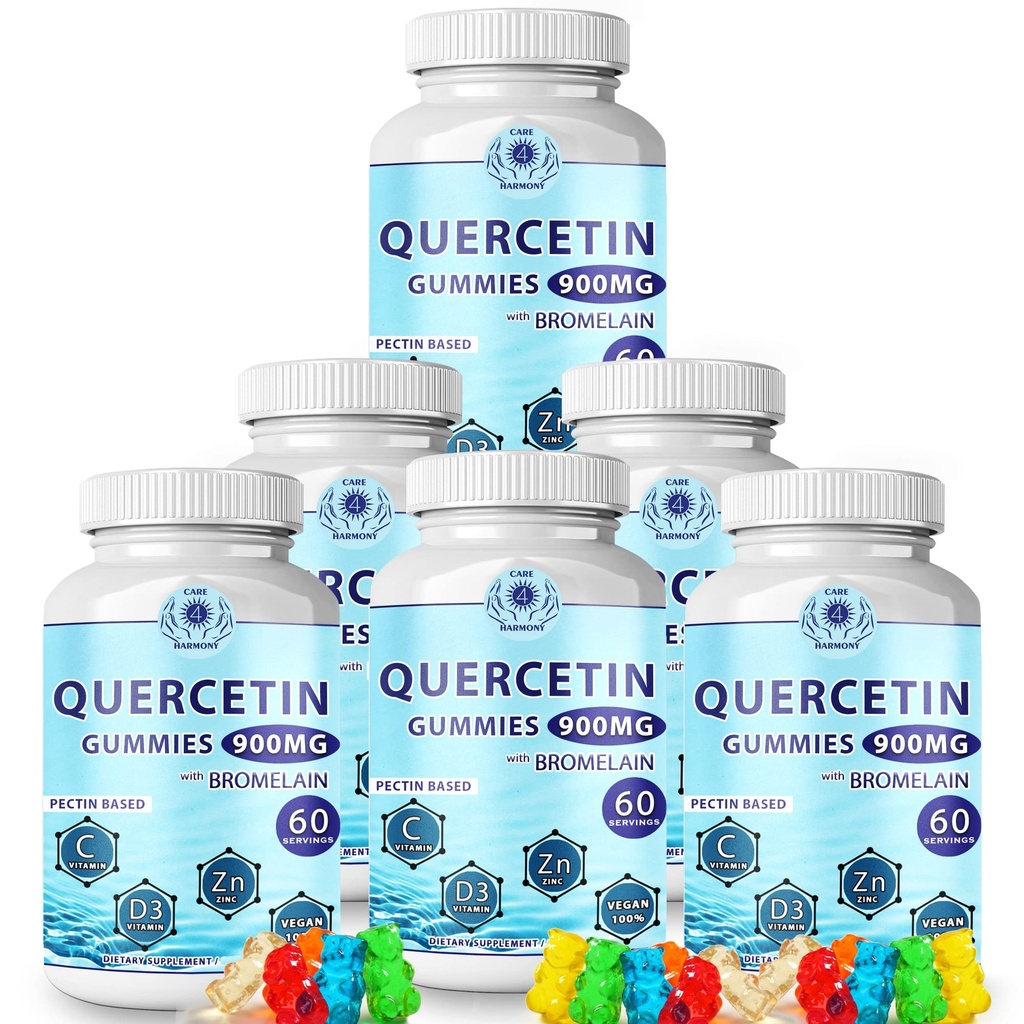 Quercetin Gummies - Querbetin cu Bromelain Vitamina C + zinc Vitamina D3 