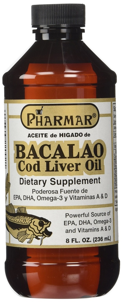 Pharmark Aceite De Higado De Bacalao Cod Ulei de ficat (8 Ounce)