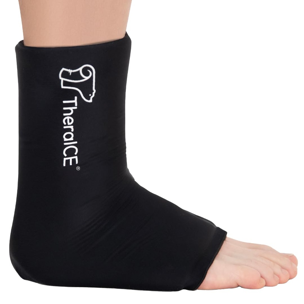 TheraICE Ankle Ice Pack Wrap pentru Umflarea și luxarea glezna Brace pentru femei și bărbați, terapie rece Socks de compresie de sprijin, Fascitis plantar și Ahile Tendinita Relief, Sore Feet & Heel