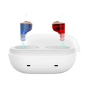 Nu Amplifier Audiere Adevărate SIDA pentru Seniori Pierderea auzului cu Zgomot Anularea Audiere invizibil Reîncărcabil cu caseta de încărcare magnetică