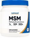 Nutricost Pure MSM pulbere 500 grame (Metilsulfonilmetan)