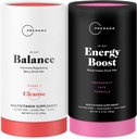 PremAMA Energia prenatală Boost & Hormone Echilibru băutură Bundle, Stim Free Energy pentru PMS, Menopause, Prenatal, 28 Servings