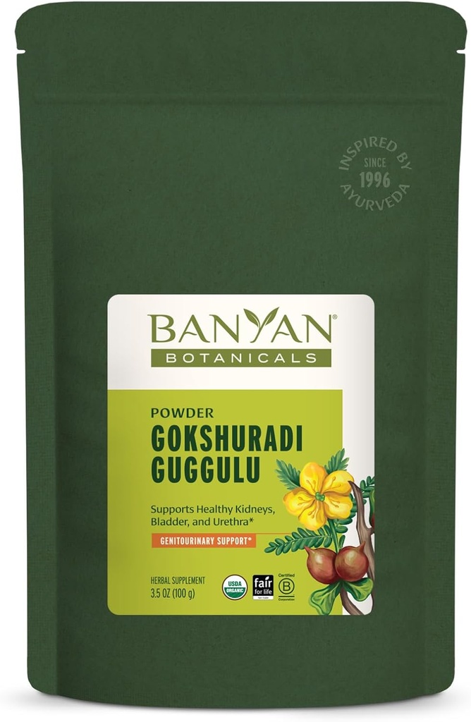 Banyan Botanics Gokshuradi Guggulu Powder 