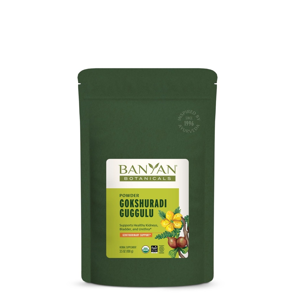 Banyan Botanics Gokshuradi Guggulu Powder 