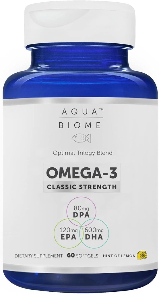 Enzymedica ulei de pește de mare potențial, EPA DHA Omega 3 Supliment 1 lună de aprovizionare 