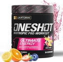 Oneshot Pre Workout pulbere pentru bărbați și femei - BCAAS Amino Acidi Suplimentul pulbere, 200mg Cafeina, Beta Alanina pulbere, Citrulină Malate Preworkout pulbere - fructe Punch - 30 Serviri