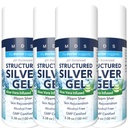 Extra Putere Californ Silver Gel 30ppm cu Aloe Vera - pH Silver structurat echilibrat - Triple Putere Soothe & Relieve - Easy Pump Sticla, 3.38Oz (4 ambalaj)