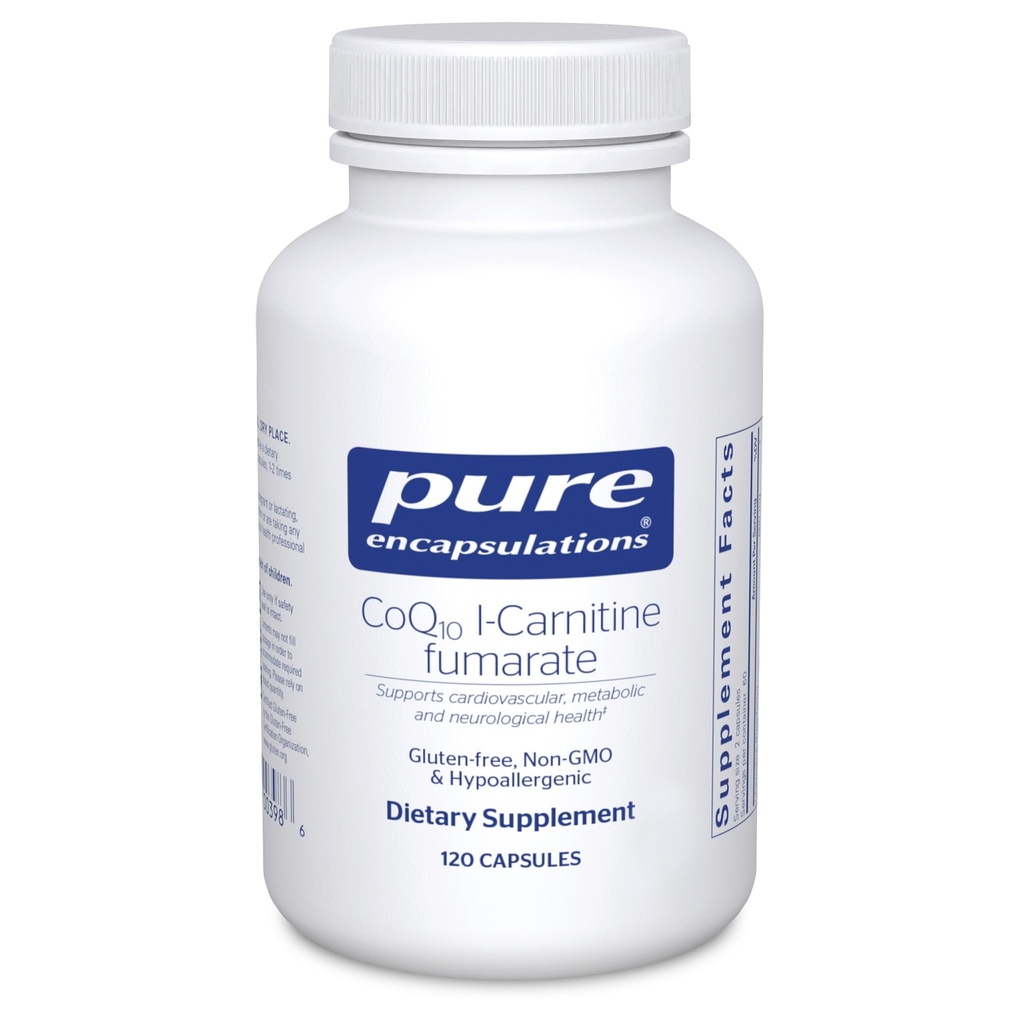 Pure Encapsulations CoQ10 l-Carnitine Fumarate 