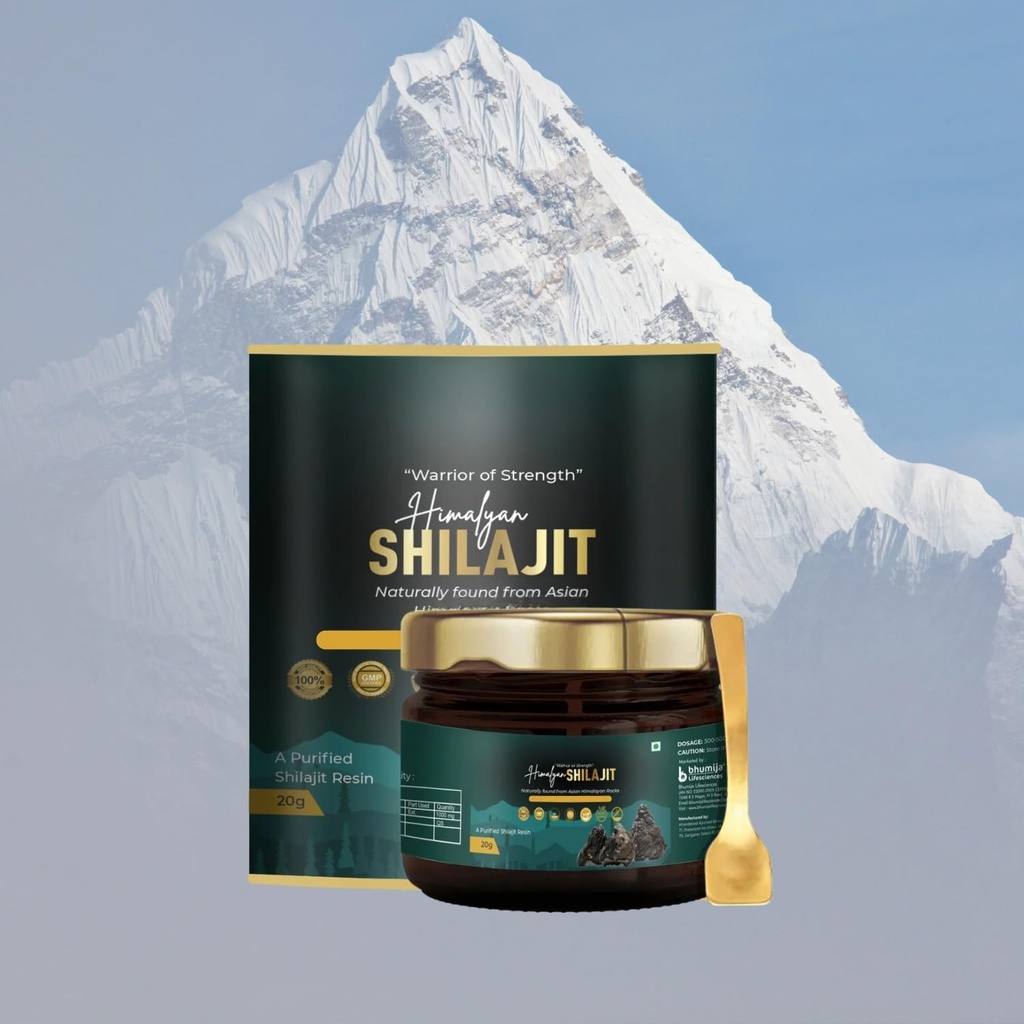 Bhumiija și Life Science Organic Resin Shilaj Supliment pentru bărbați și femei