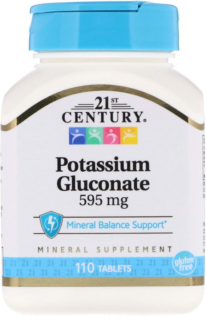 21st Century Potasiu 99Mg Tablets 100+10 Count (2 ambalaj)