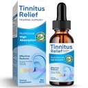 Tinitus Relief pentru urechi inelare, Ingrediente naturale Tinitus Relief Picături ureche pentru infectia urechii, Picături herbal pentru adulți, copii,Reduceți zgomotul urechii & Îmbunătățirea auzului,60ml-Blue