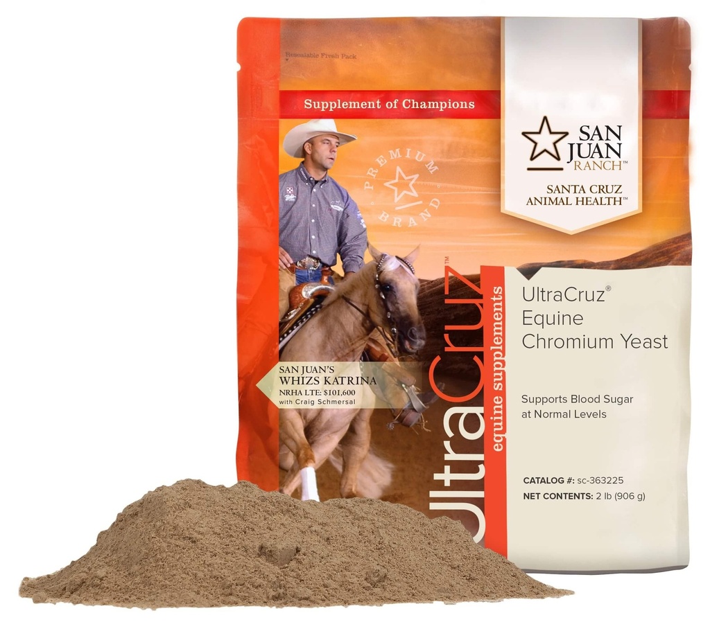 UltraCruz - sc-363225 Equine Chrom Yeast Supplement for Horses, 2 lb, Powder (454 Day Supply)
