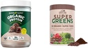 Pur Inspirat organic praf de proteine și ferme de țară Super Verzi băutură Bundle (16+20 serviri)