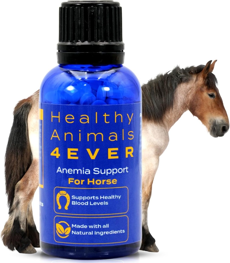 HA4E - Suport pentru anemie cailor - Ajuta la prevenirea bolilor si parazitilor - supliment homeopatic foarte eficient, natural - 300 Comprimate