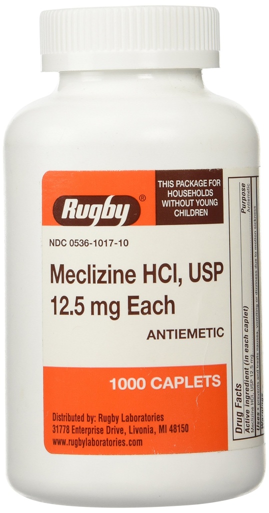 MECLIZINE TABS 12,5 MG OTC* Dimensiune ROG: 1000