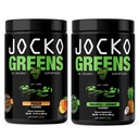 Jocko Fuel Greens Powder Bundle - Greens & Superfood Powder for Healthy Green Juice - Keto Friendly with Spirulina, Chlorella, Digestive Enzime, & Probiotice - 60 Servings