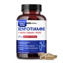 VITAL HERBAL lipozomal Benfotiamină cu acid lipoic alfa - potență maximă - suport metabolic sănătos - Made in the USA