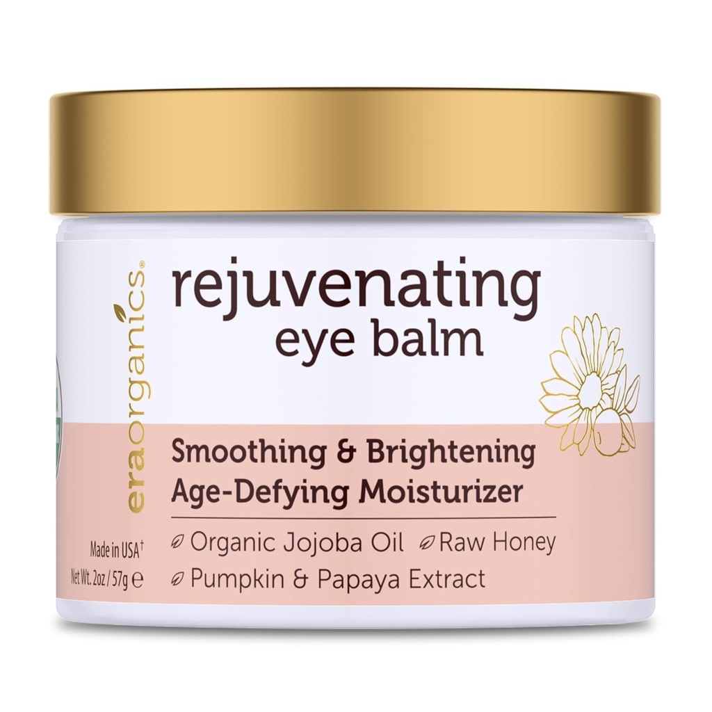 USDA Organic Eye Moisturizer Cream - Reîntinerirea și vârsta de nutriție Distrugerea Balsam - Ingrediente naturale pentru piele sensibilă cu ulei de jojoba, ulei de argan pentru Puffiness, linii fine Plus Mai multe