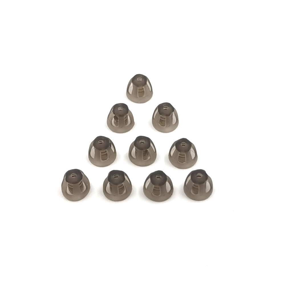 Ajutor auditiv Domes Smoky Sfaturi gri piese ureche confortabil pentru Open Fit BTE sunet amplificator PSAP Kit Invizibil, cu excepția RIC 5mm (S * 10)