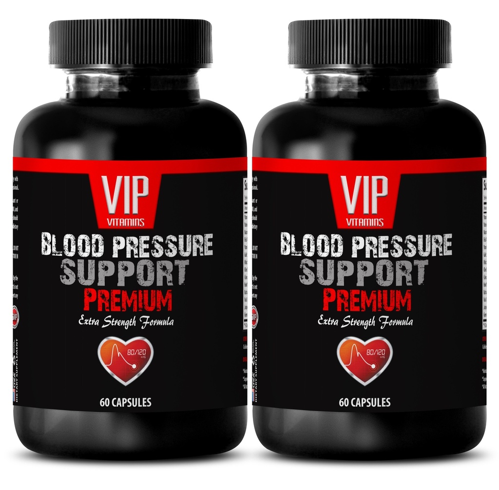VIP VITAMINS Olive Leaf Extract Super Putere - Suport pentru tensiunea arterială - Mănâncă mai mult fructe (2 sticle - 120 capsule)