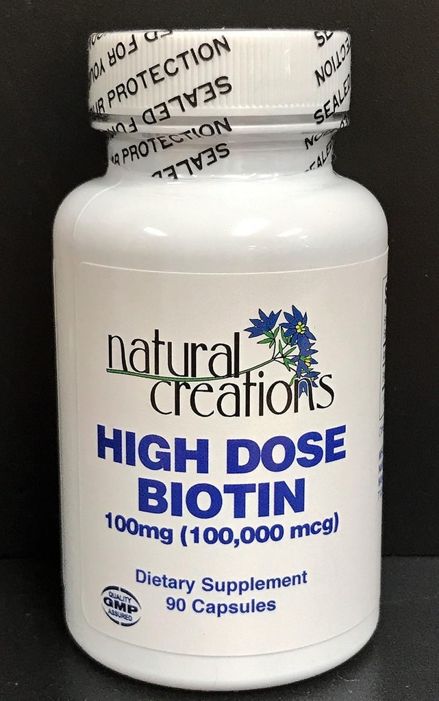 Doza mare de Biotin 100 mg (100 000 mcg)