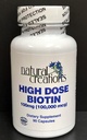 Doza mare de Biotin 100 mg (100 000 mcg)