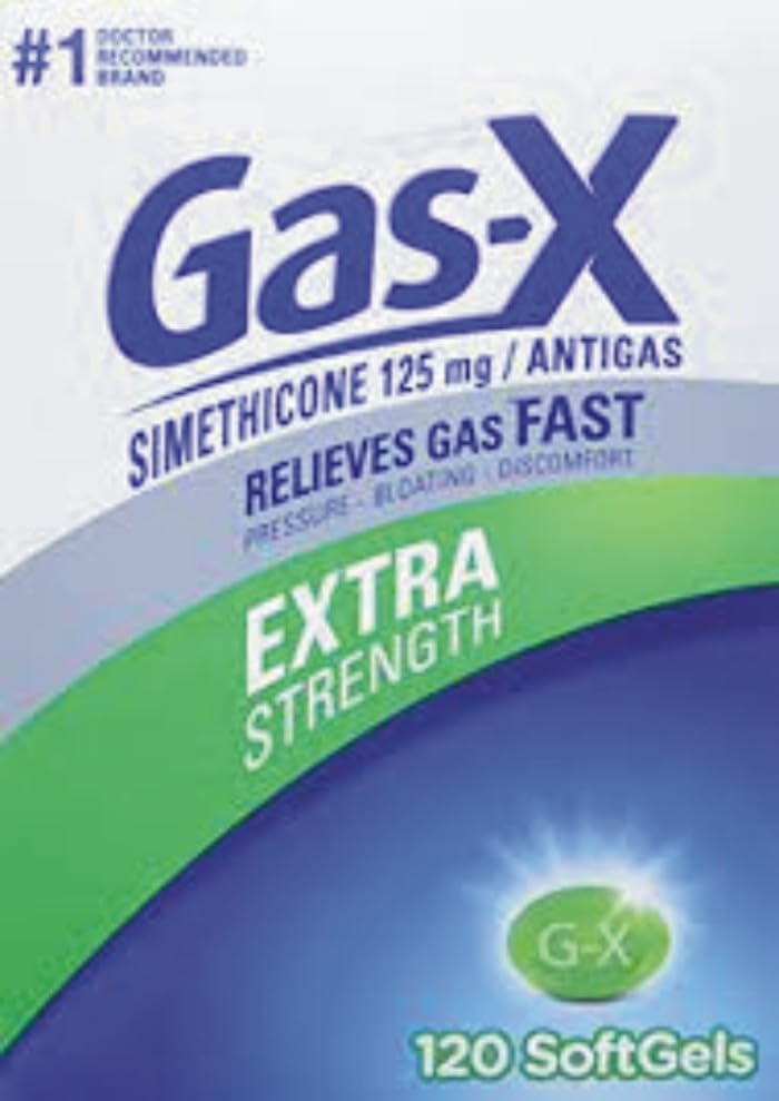 Gaz-X Extra 125mg Putere gaz Relief Simethicon 120 Softgels