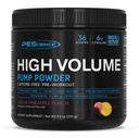 Pescience High Volume Stim-Free Pre Workout Pump Pump Powder, Nitric oxid Booster cu L Citrulină & L Arginine Nitrate, non-Stim Preworkout pentru bărbați și femei, 36 Scoops, Guava Ananas Punch