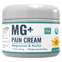 Mars Wellness MG+ Magneziu Cream Pain Relief - Extra Putere Magneziu și Arnica Cream - 4 OZ Tub - Neuropatie, dureri musculare și picioare Creme Relief - 1 ambalaj