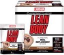 Labrada Carb Observatori Lean Body Hi-Protein Masă de înlocuire Shake, îngheţată de ciocolată, 2.29 Ounce (Pachet de 42)