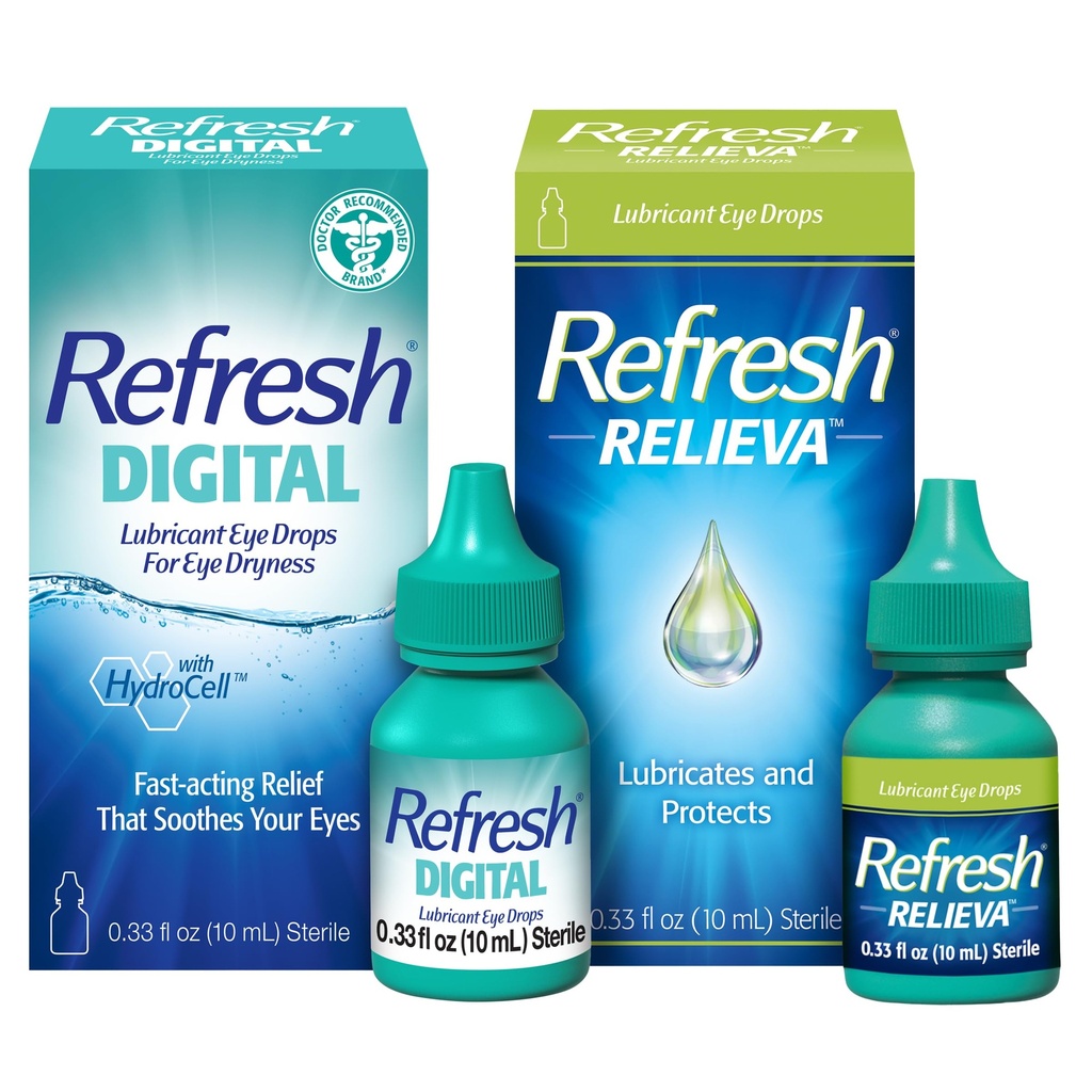 Refresh Relieva Lubricant Eye Drops (0,33 Fl Oz) Digital Lubricant Eye Drops (0,33 Fl Oz)