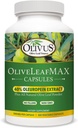 OliveLeafMAX extract de frunze de măsline (40% Oleuroepin) + Organic Olive Leaf Powder + No Fillers + 300 Capsule vegetariane + Sursate din Spania și fabricate în Statele Unite ale Americii la GMP Facility