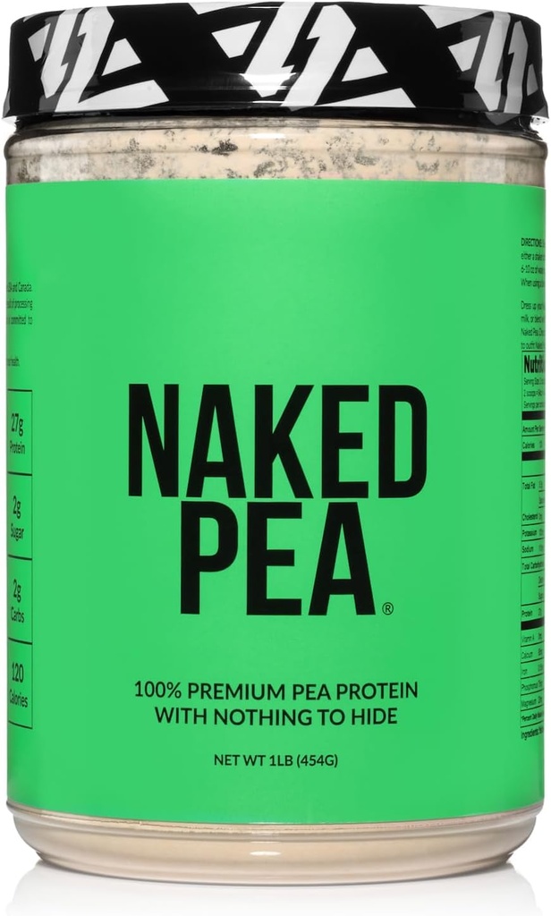 Pea goala - Proteina Pea Izolat - Planta pe baza, Vegetarian si Proteina Vegana. Ușor de Digest, non-GMO, fără lactoză, fără soia și gluten gratuit - 15 serviri