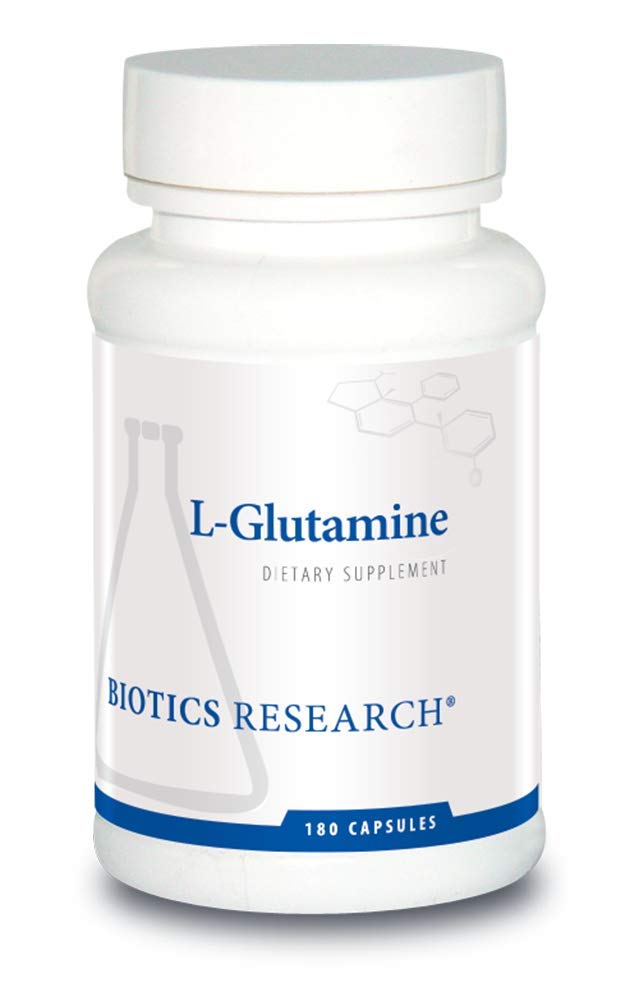 Biotice de cercetare L Glutamina, sanatate gastro-intestinala, suport de lingura, suport muscular optim, musculare Lean, activitate antioxidanta, forma libera Aminoacid. 180 Capsule