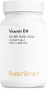 SUPERSMART - Vitamina D3 1000 UI pe zi - Vitamine pentru consolidarea oaselor - Celulele Protector 