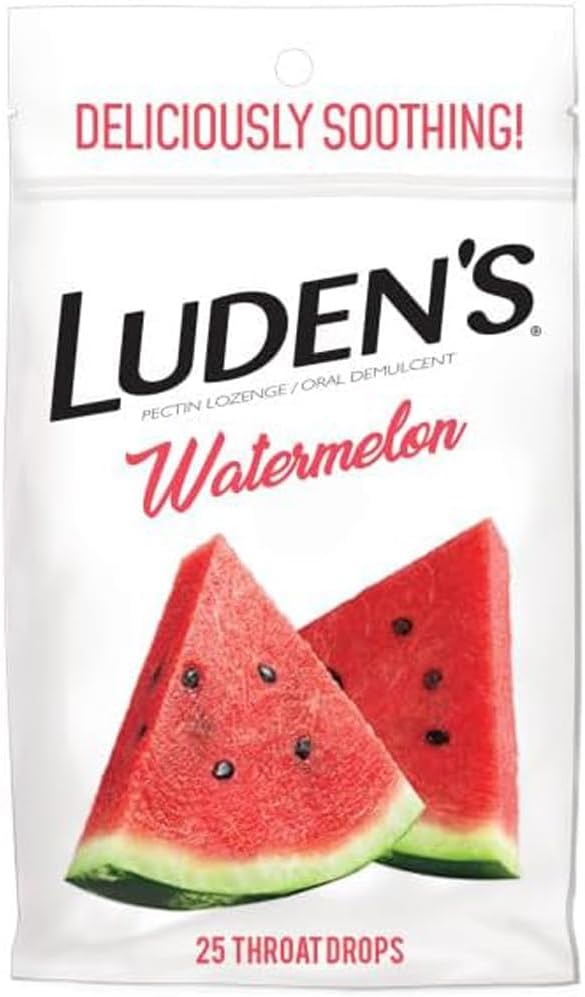 Luden's Soothing Throat Drops, Pepene verde, 25 ct (Pachet de 1)