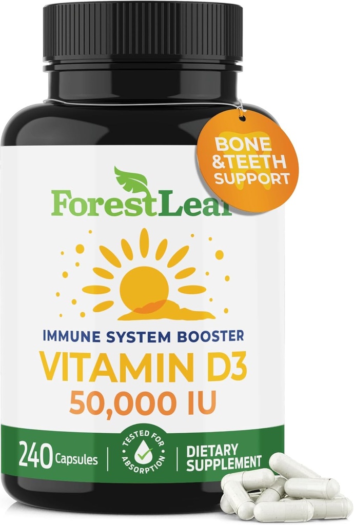 ForestLeaf Vitamina D3 50.000 UI 