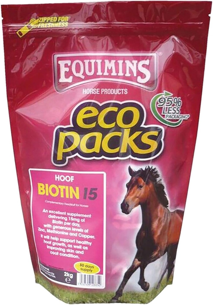 Suplimentul la cai Biotin 2kg sac Refill