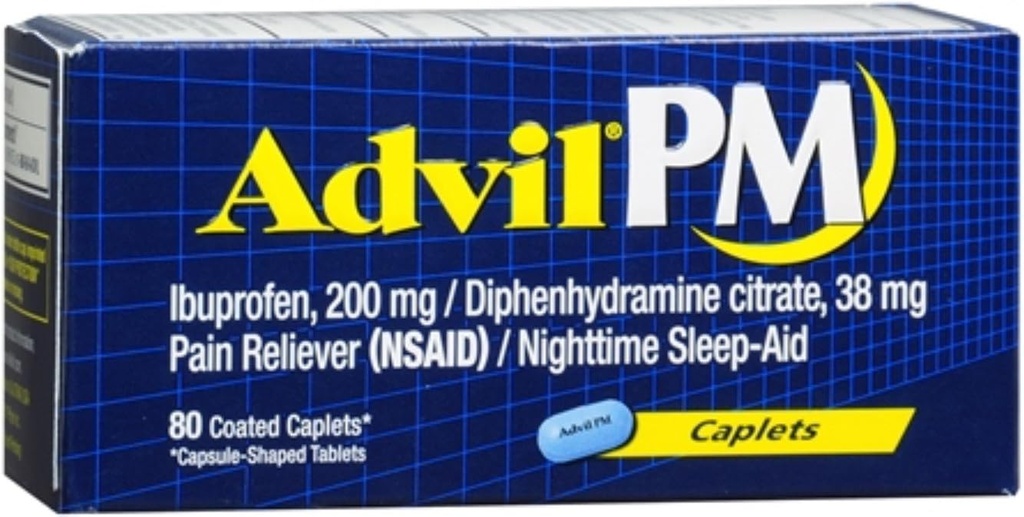 Advil Pm Caplet 80ct Dimensiune 80ct