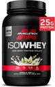 MuscleTech ISO Whey Izolat Pulbere de proteine, Vanilie - Post antrenament Suplimentul de gimnastică pentru Lean Musculare, culturism Greutate Gainer & recuperare - 25g Proteina, BCAA, EAA & 0 Zahăr adăugat - 2lbs
