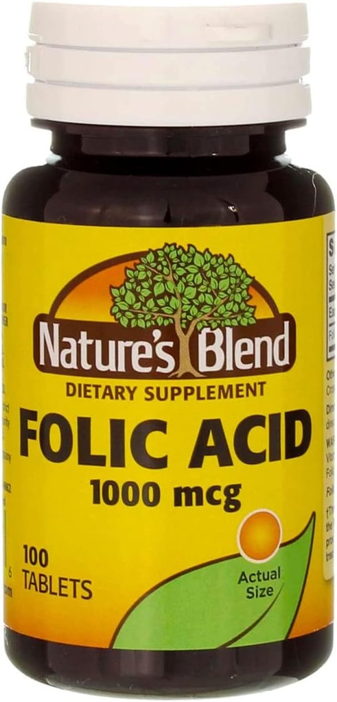 Acid folic 1000 mcg 1Vitamin 000 mcg 100 Tabs