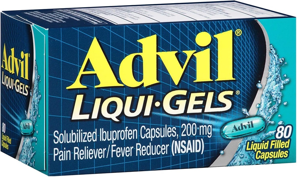 Advil Liqui-Gels 80 Liqui-Gels (Pachet de 3)