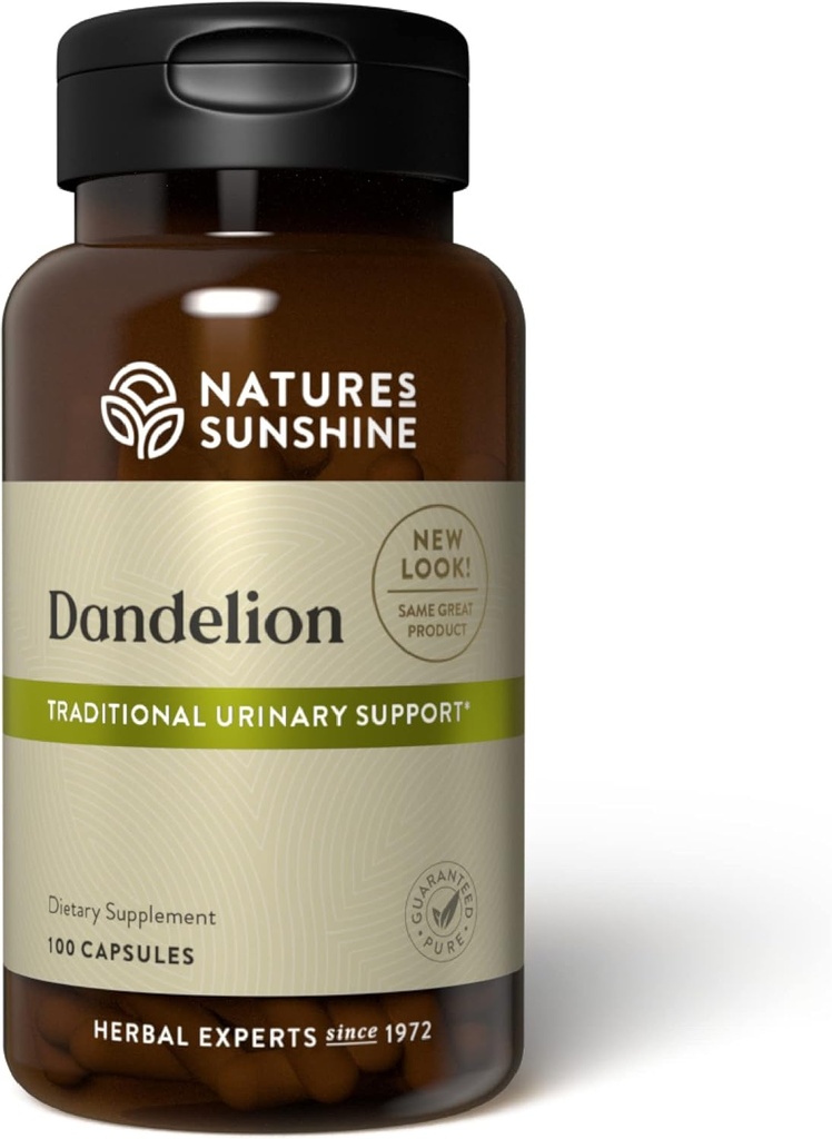 Natura's Sunshine Dandelion, 100 capsule, Herb puternic sprijină Digestion, Nourishes Ficatul, și oferă suport de sistem urinar