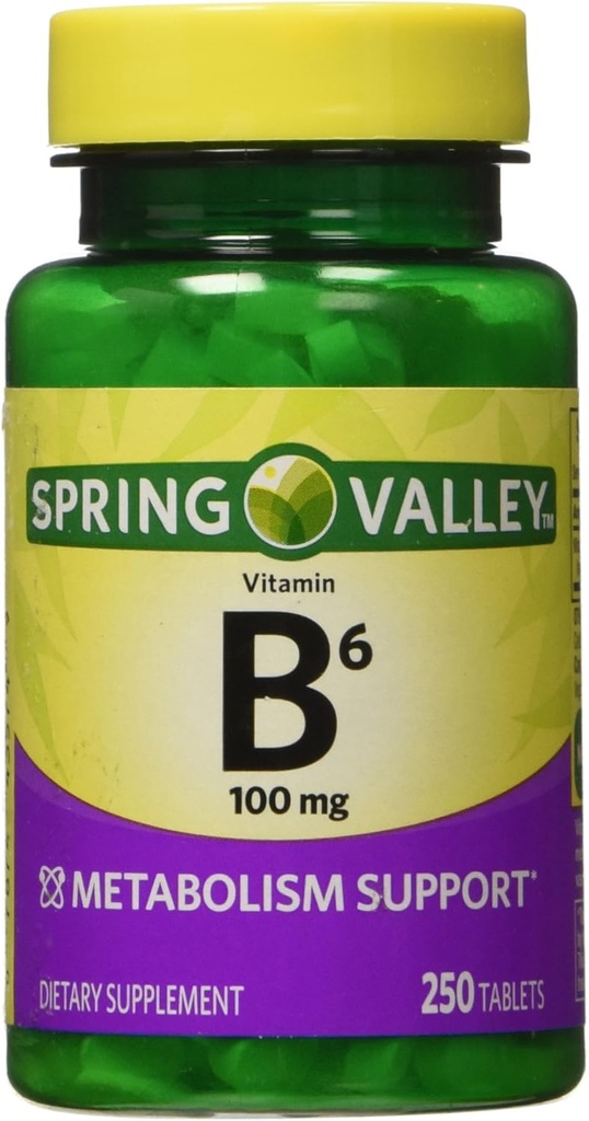 Valea Primăverii - Vitamina B-6 (Piridoxină) 100 mg, 250 comprimate