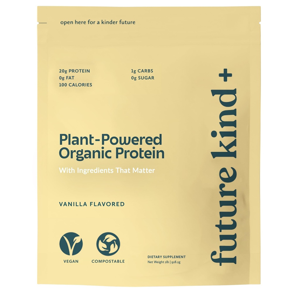 Viitor fel Vegan praf de proteine, Vanilie, Pea Plant Proteina pentru mușchiul lean cu fier & Fibră, Whey-Free, Sugar-Free, Soy-Free, non-Dairy (34 Servings)